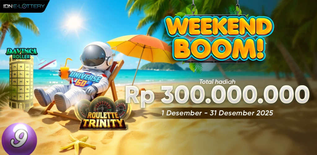 Weekend Boom! oleh IDN E-Lottery